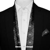 OBSIDIAN MEN SCARF AND POCKET SQUARE SET – PREMIUM COLLECTION